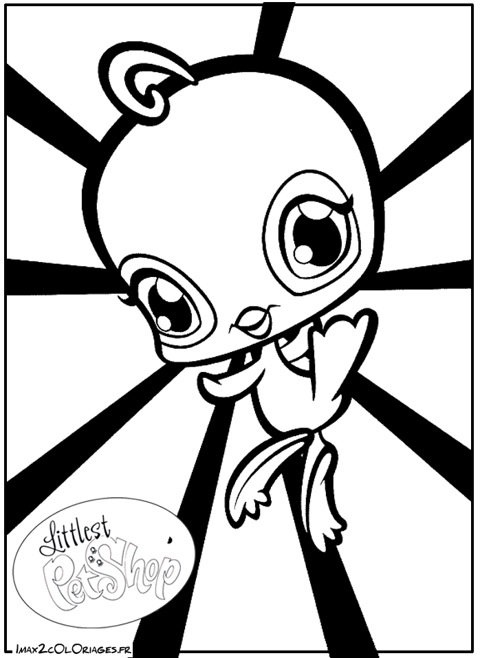 coloriage littlest petshop dessin numero 1