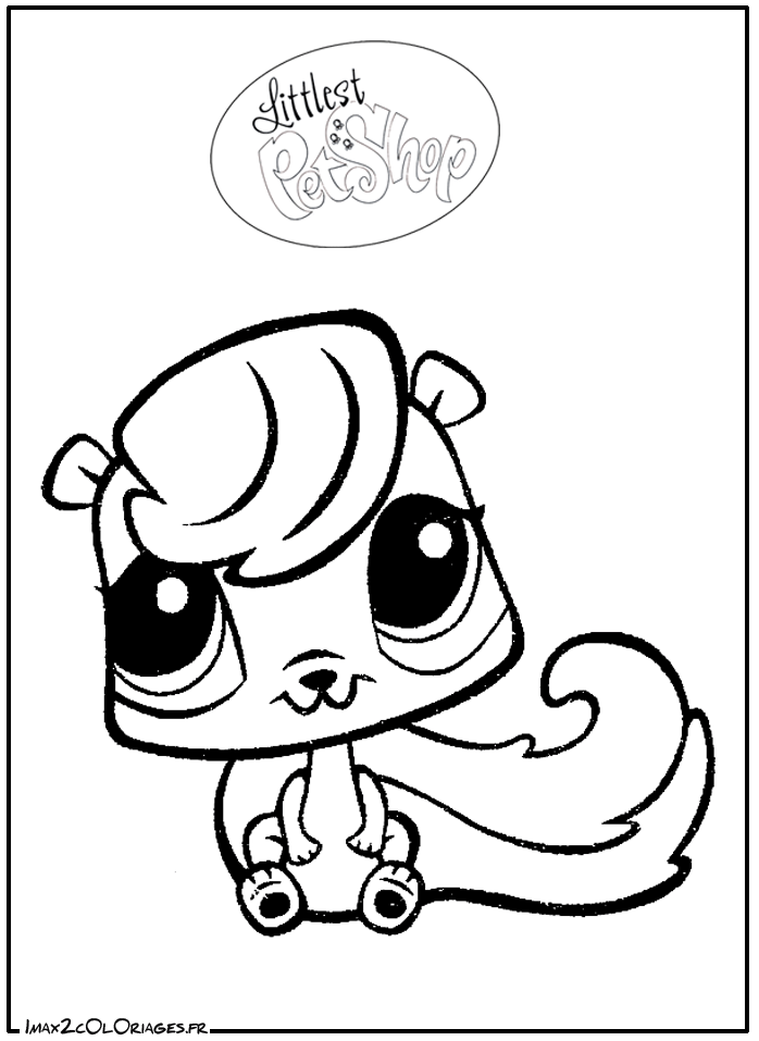 coloriage littlest petshop dessin numero 13