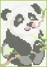 un petit panda a colorier