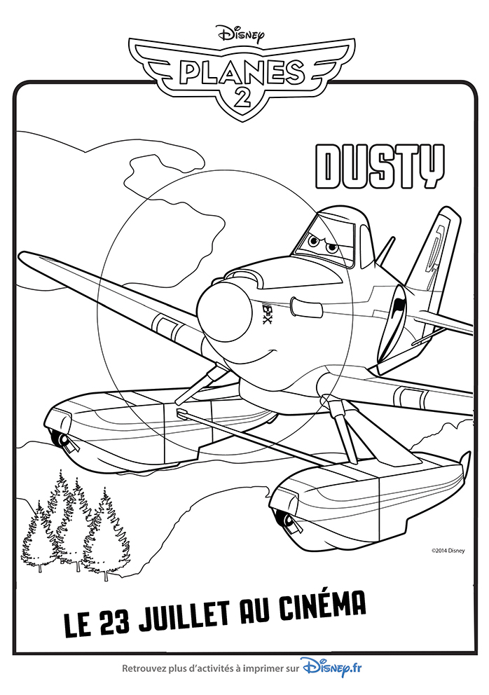 coloriage Dusty Crophopper planes2