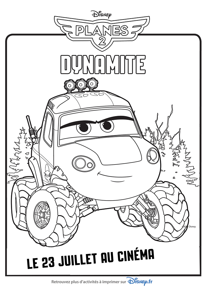 coloriage Dynamite planes2