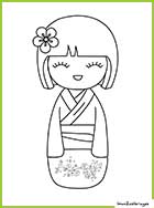 poupée japonaise kokeshi