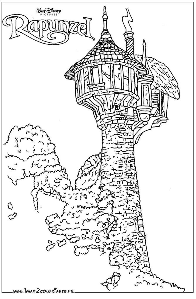 Coloriage Gratuit A Imprimer Raiponce