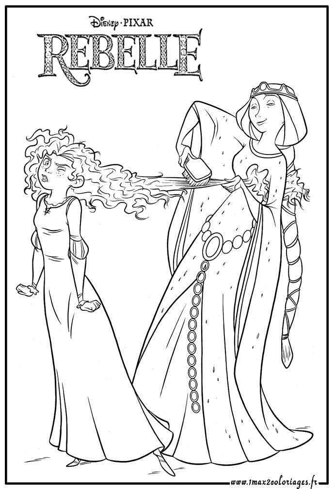 Coloriage A Imprimer Princesse Rebelle