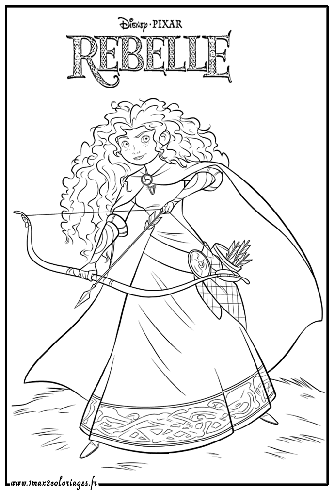 rebelle - Princesse Merida et son arc