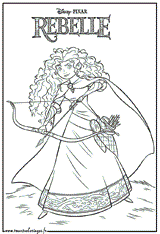 Princesse Merida et son arc