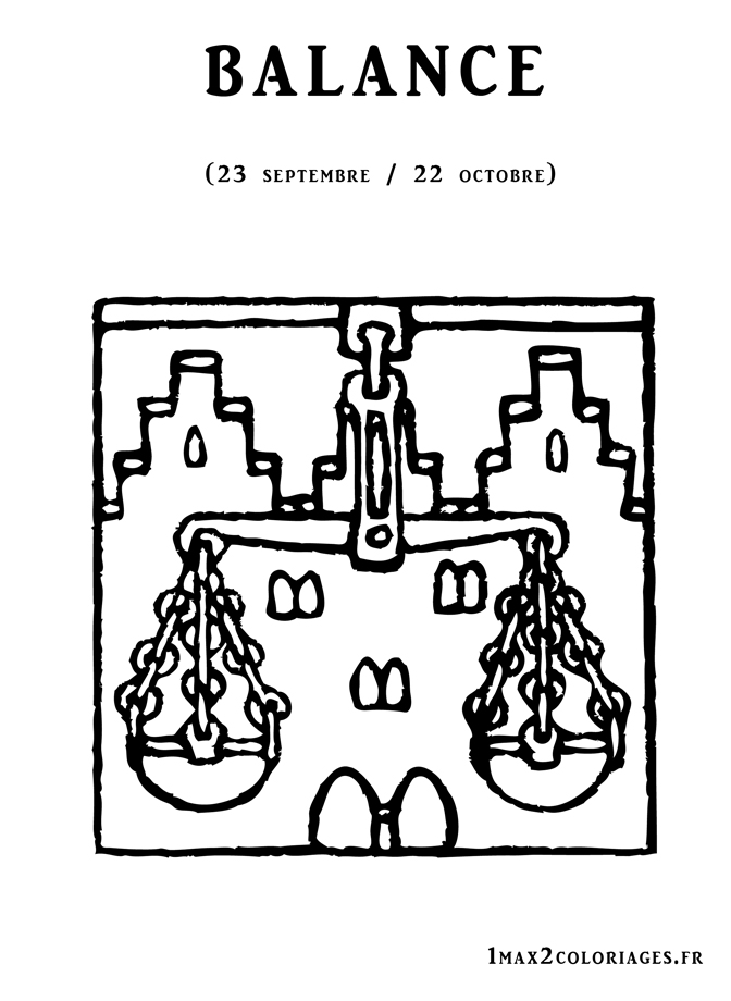 coloriage signe du zodiaque
