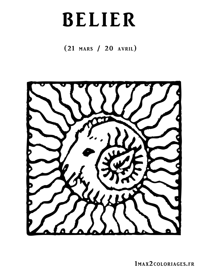 coloriage signe du zodiaque