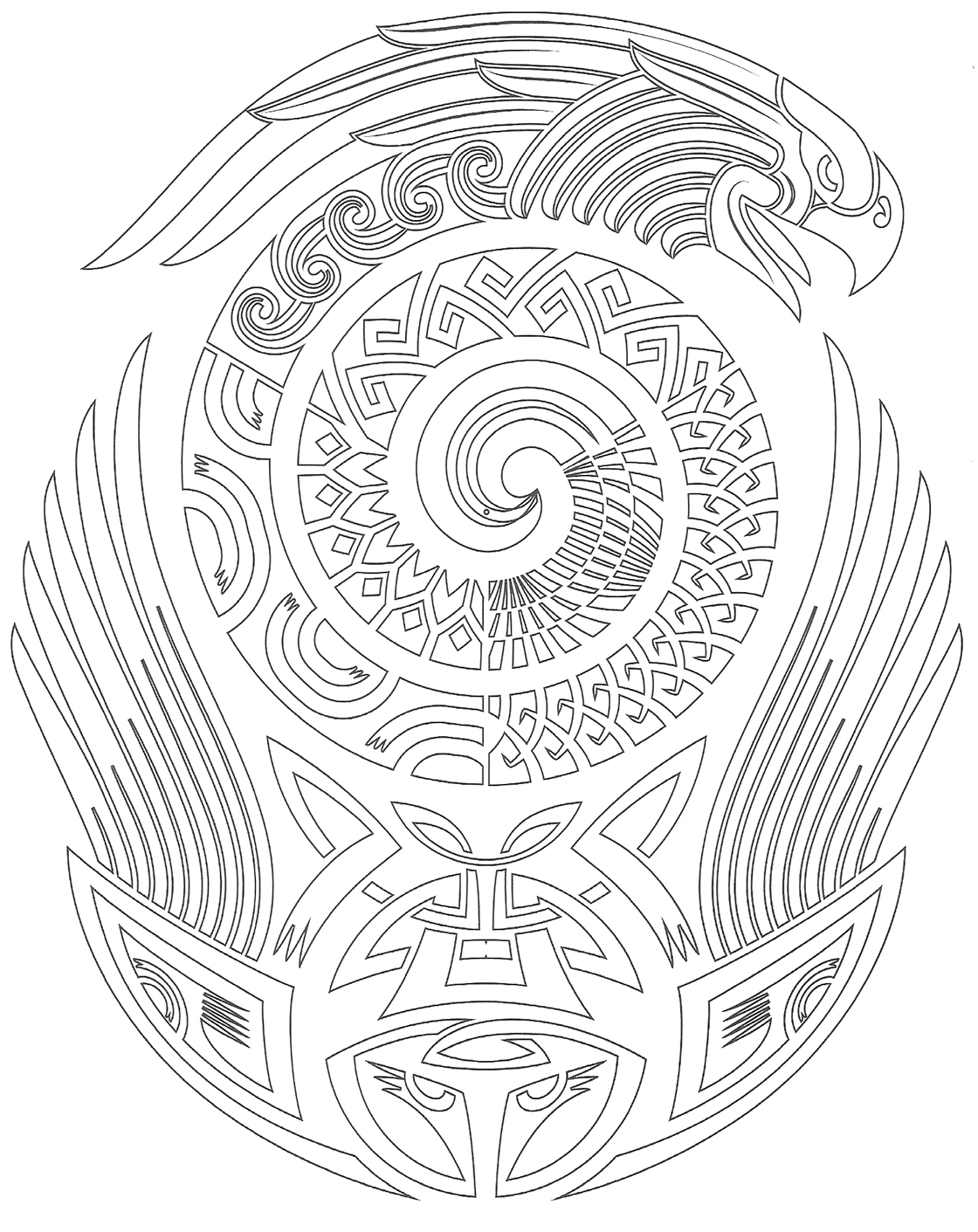 tatouage dessin inca