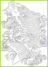 tatouage coloriage