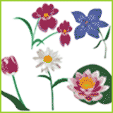 dessins et coloriages de fleurs