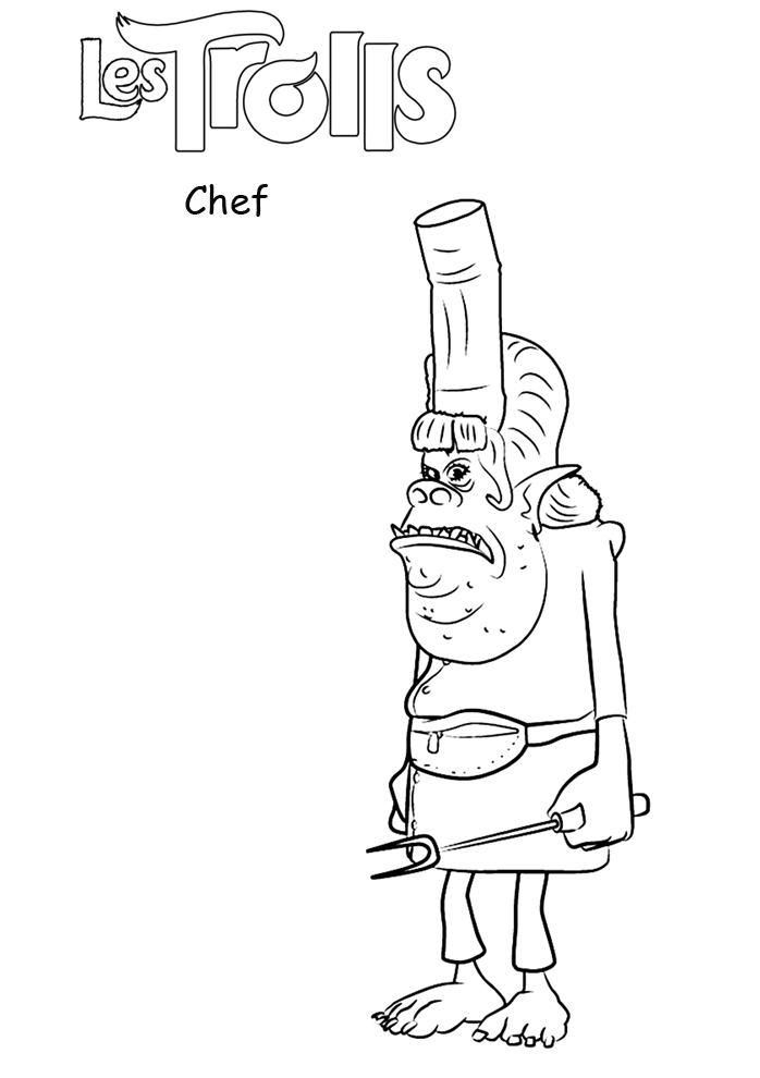 coloriage troll chef Bergens