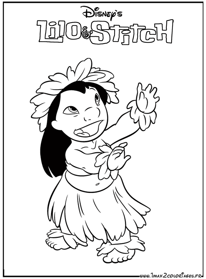 coloriage Lilo et Stitch 1 et 2