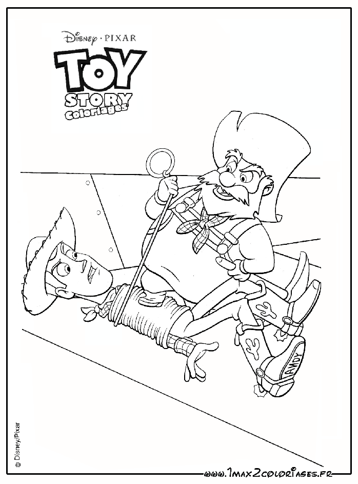 coloriages Papi Pépite ligote Woody