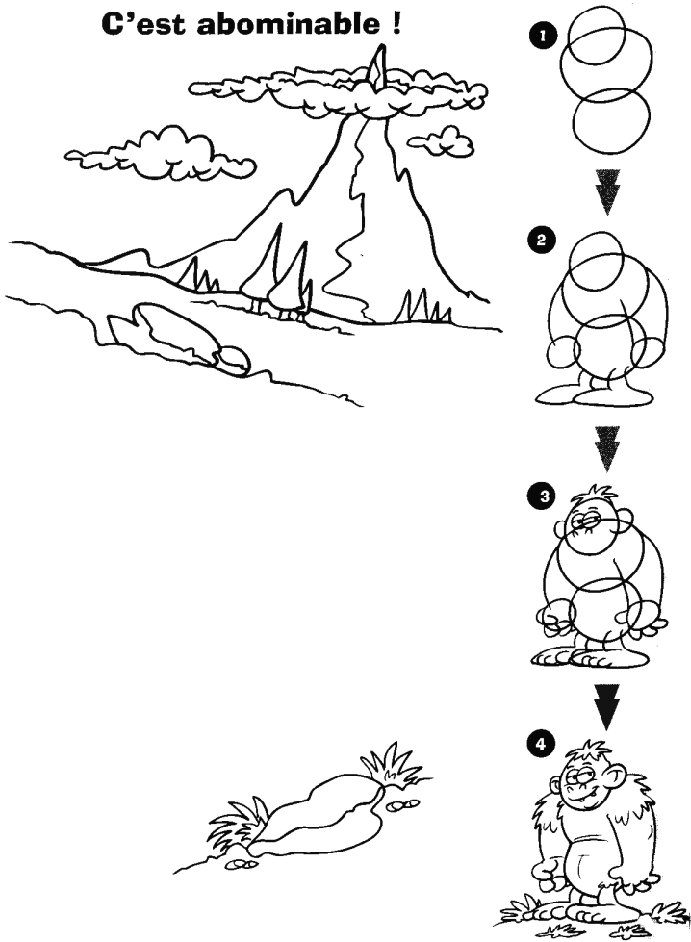 dessiner le yeti