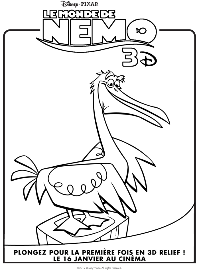 Finding Nemo Nigel Coloring Pages