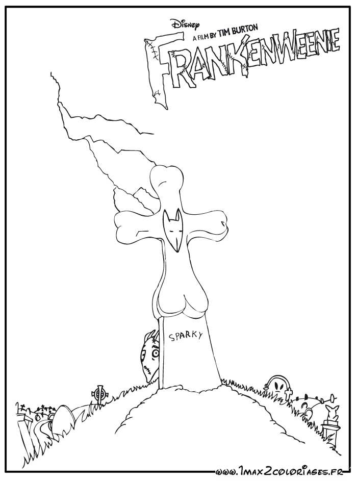 coloriage film frankenweenie