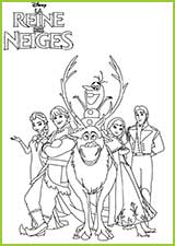 affiche la reine des neiges