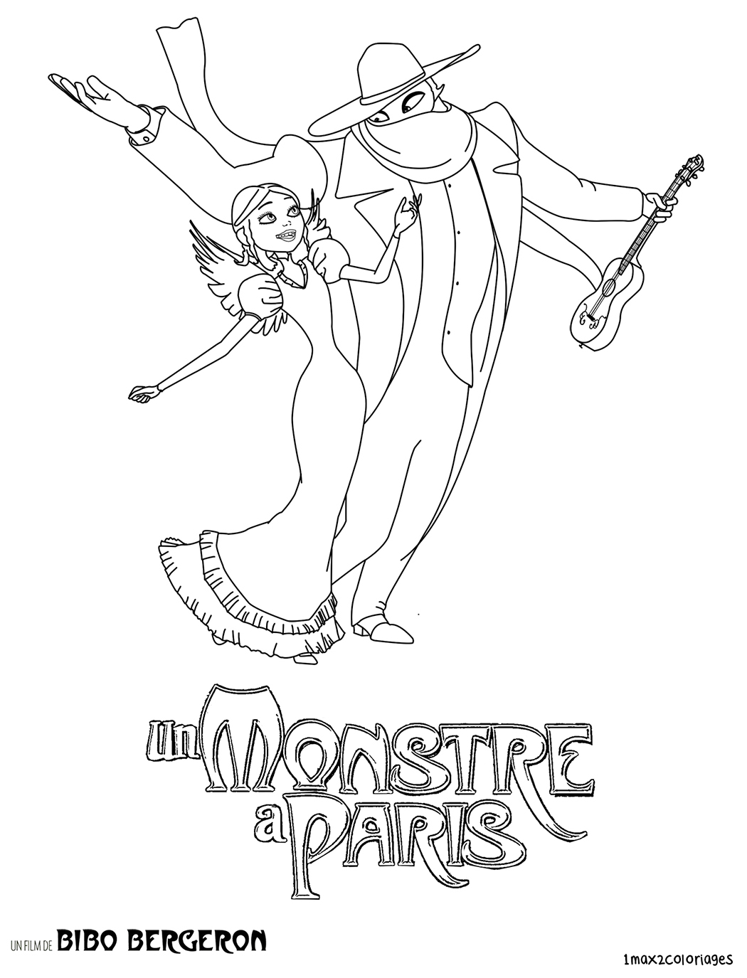 coloriae un monstre a paris