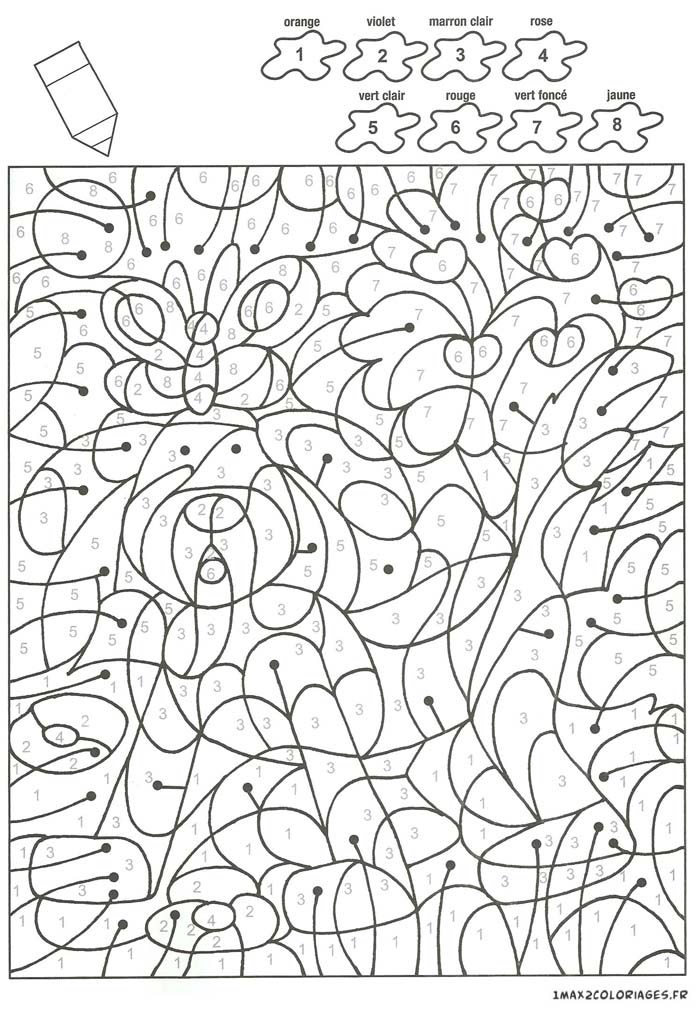 colorier avec les nombres