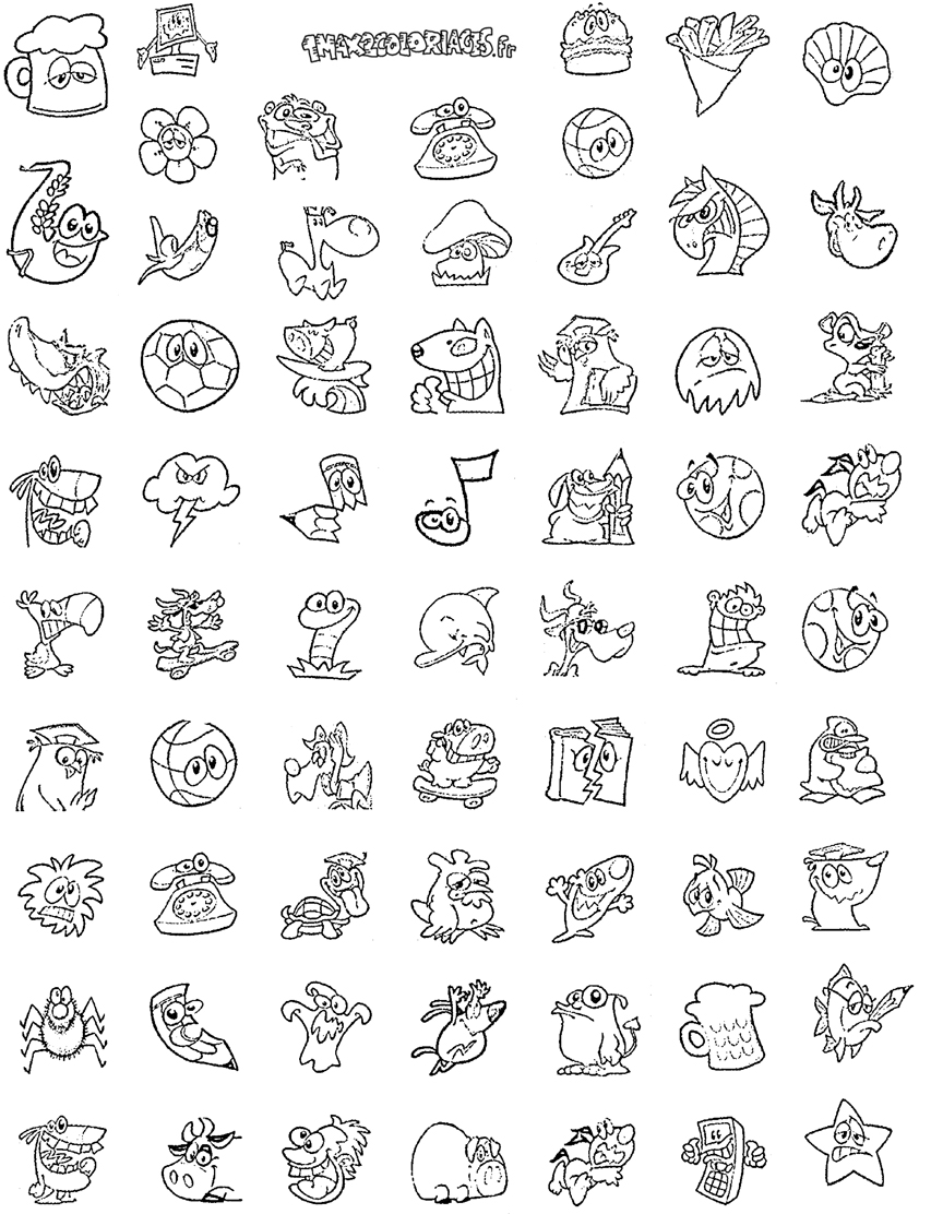 Autocollant Colorier Coloriage P ques TFJCFZ