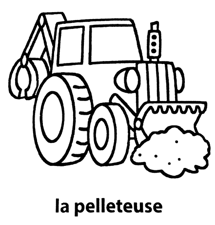 coloriage la pelleteuse mon premier imagier