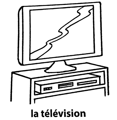 mon premier imagier la télévision à colorier