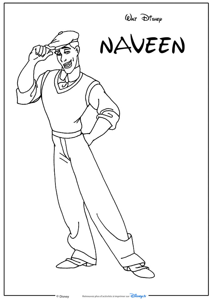 Prince Naveen Coloring Pages