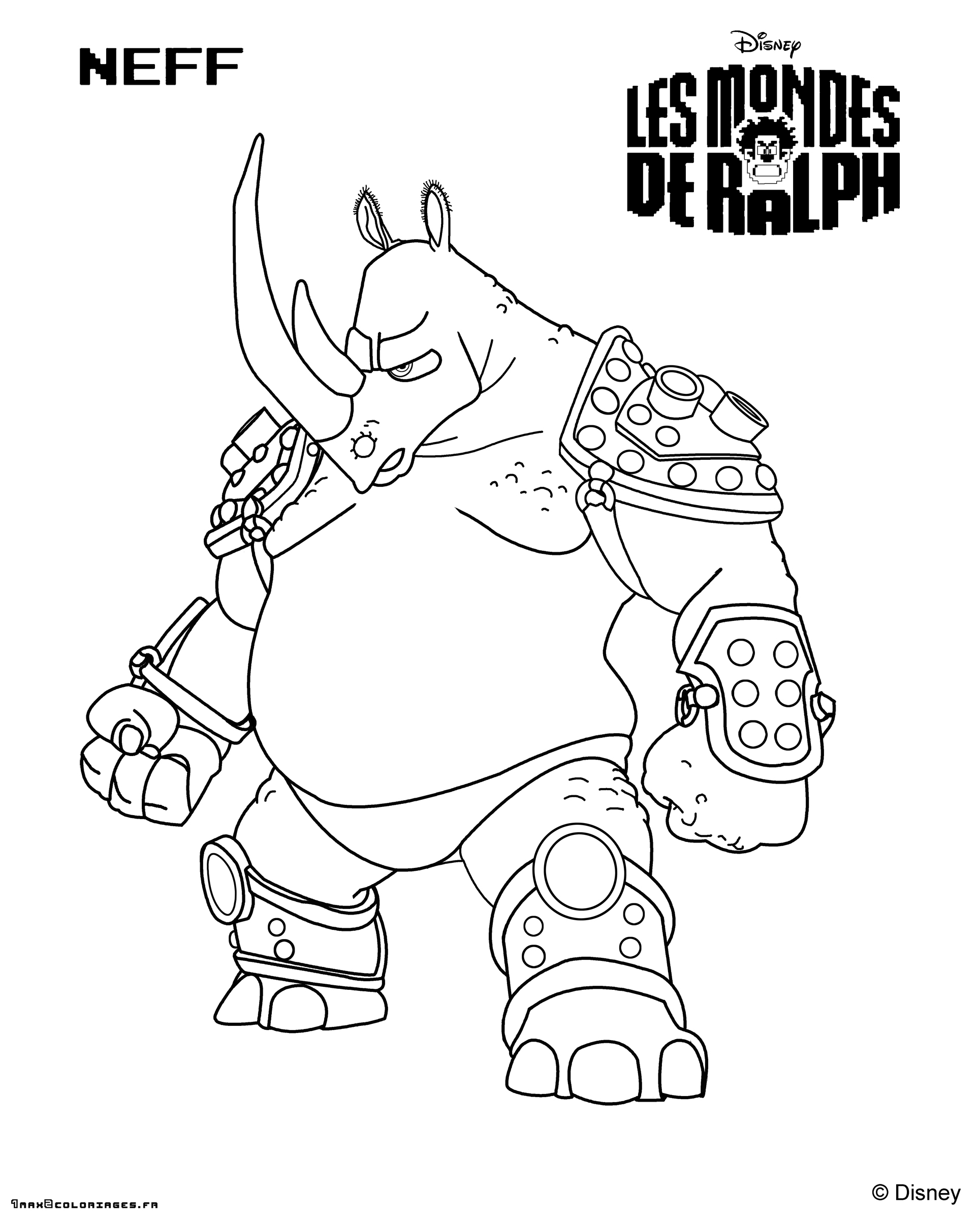 Gambar Coloring Page Wreck Ralph Neff Disney Pages di Rebanas - Rebanas