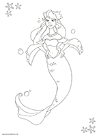 coloriage sirene numero 10