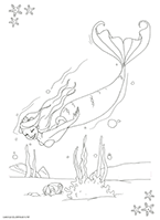 coloriage sirene numero 15