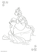 coloriage sirene numero 16