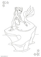 coloriage sirene numero 21