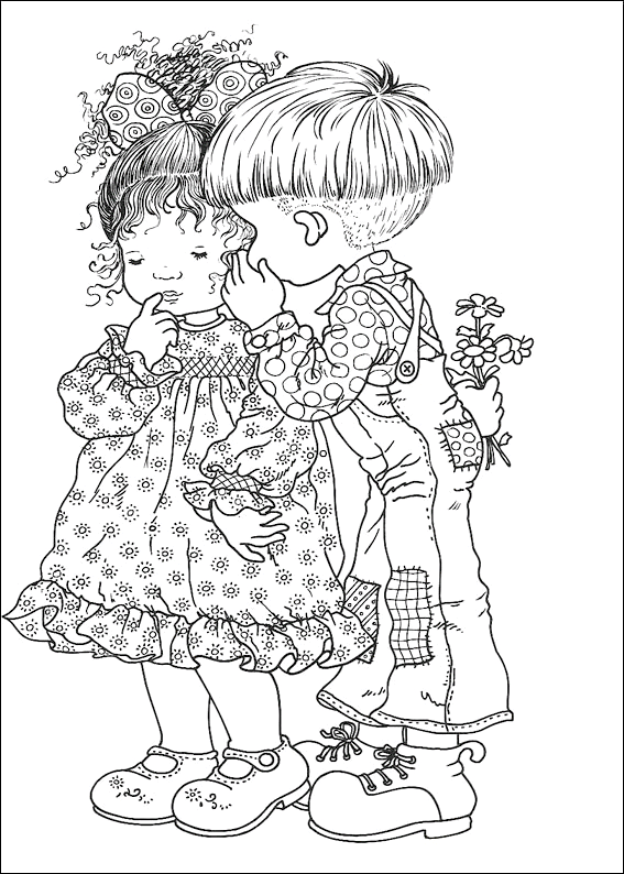 coloriage sarah kay